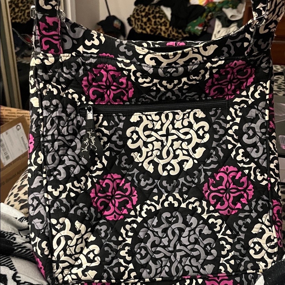 Vera Bradley Black and White Floral Bag